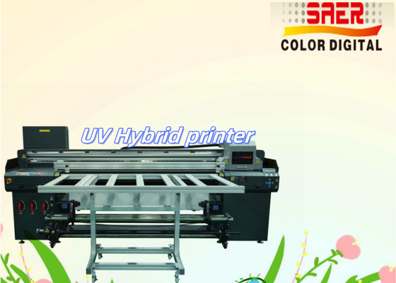 Otomatis Kecepatan Tinggi Ukuran Besar Poster Pencetakan Produksi Mesin UV Plotter untuk Roll to Roll dan Flatbed Printer