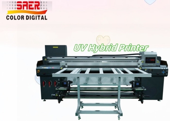 Shanghai pemasok roll to roll dan flatbed printer hibrida UV mesin pencetakan digital indoor & outdoor