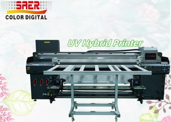 SAER UV Plotter High Resolution Printhead Wide Format Roll to Roll dan Flatbed UV Hybrid Printer