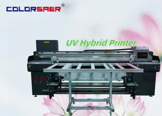 China Pabrik Penjualan Langsung 1800MM All in One Digital Inkjet UV Hybrid Printer