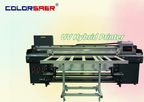 SAER UV Hybrid Digital Printing Plotter Flatbed and Roll to Roll UV Hybrid Inkjet Printer Manufaktur