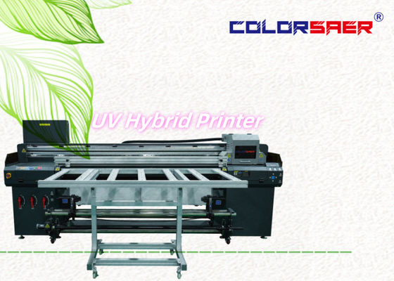 6 kaki flatbed dan roll untuk roll printer hibrida UV poster spanduk stiker film langit-langit format besar plotter
