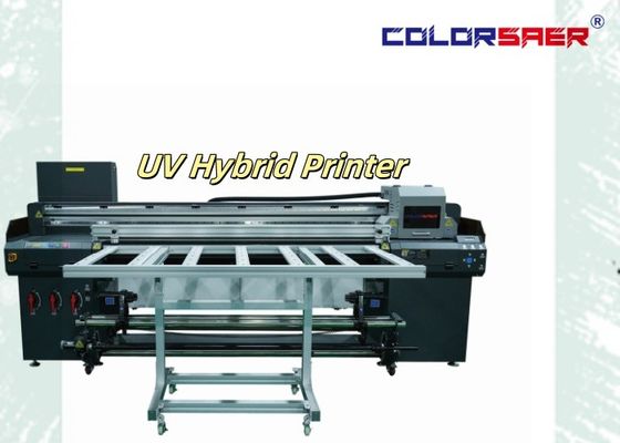 6 Feet Digital UV Plotter Flatbed & Roll To Roll UV Hybrid Printer dengan Maintop atau ONYX Software