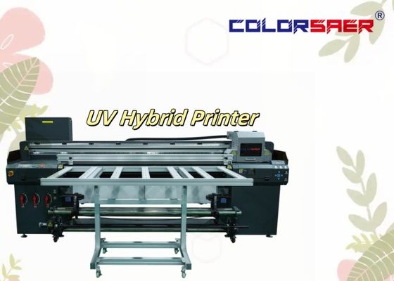 Ukuran Besar Outdoor & Indoor UV Roll To Roll Dan Flatbed Hybrid Printer