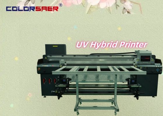 Ukuran Besar Outdoor & Indoor UV Roll To Roll Dan Flatbed Hybrid Printer