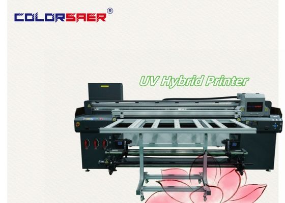 Kapasitas Tinggi Wide Format Multifunction Inkjet Flatbed dan Roll untuk roll UV Hybrid Printer