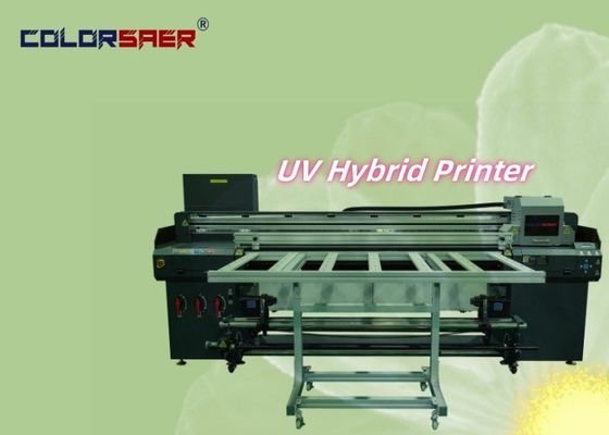 Desain Baru 1,8m 6ft Roll to Roll dan Flatbed UV Printer untuk bahan yang berbeda