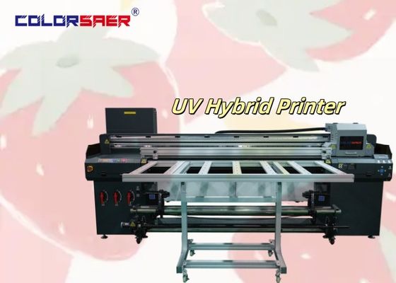 High Speed Automatic Flatbed and Roll to Roll UV Hybrid Ploter untuk Pembuatan Tanda Kreatif