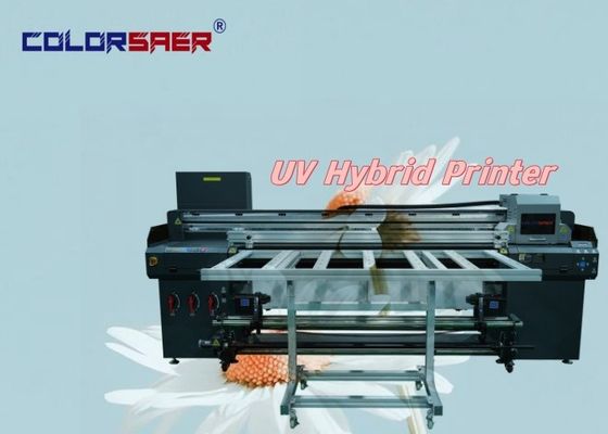 China Pabrik Kualitas Baik Mesin Pencetakan UV Flatbed Dan Roll Untuk Roll UV Hybrid Printer