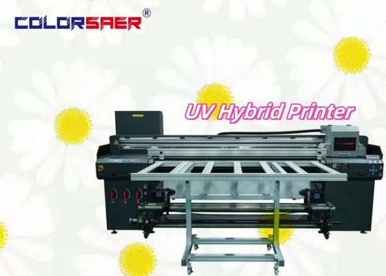 Pabrik Supply UV Hybrid Printer Roll to Roll & Flatbed UV Plotter untuk Banner Vinyl Kayu Kaca Kulit Pencetakan