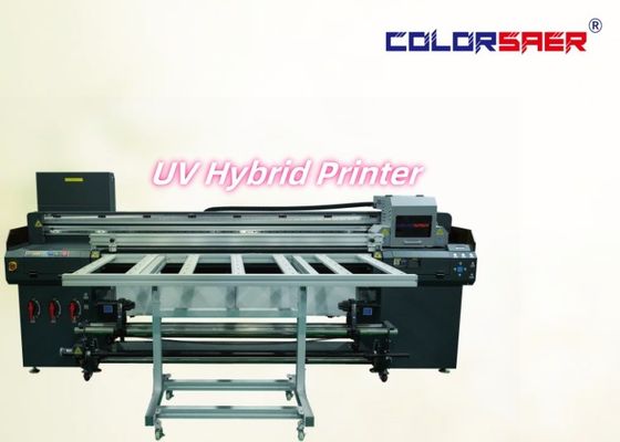 Digital High Quality Flatbed dan Roll untuk roll UV Hybrid Printer Sign Printing Machine