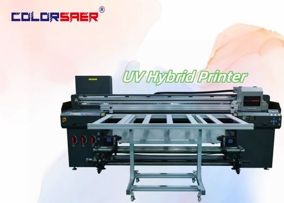 Digital High Quality Flatbed dan Roll untuk roll UV Hybrid Printer Sign Printing Machine