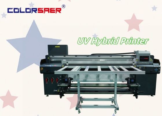 Printer Hibrida UV Flatbed Roll To Roll Untuk Poster Iklan Bahan Dekorasi Elektronik Kerajinan
