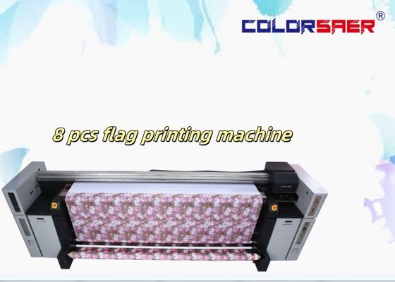 Mesin Printer Digital Roll Roll Bendera Besar Plotter Inkjet Sublimasi CMYK Grade Otomatis 720dpi