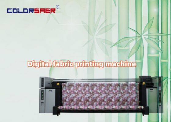 Color SAER All In One 8 Pcs I3200 Kepala Inkjet Printer Roll To Roll Mesin Pencetakan Kain