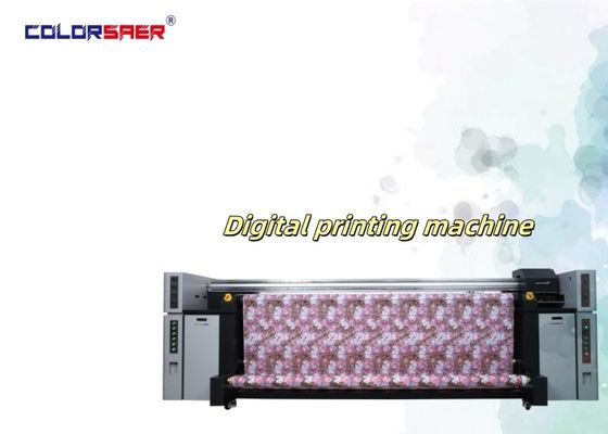 Tahan haus Mesin cetak kain tekstil digital I3200A1 8 Kepala 3200mm All in One