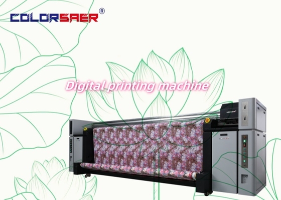 Pencetakan langsung pada printer poliester dan kapas dengan kepala 8 pcs Pencetakan profesional pada mesin kain gulung