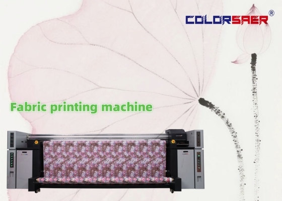 Penjualan panas Printer Langsung ke Katun & Poliester 3200mm Mesin Cetak Profesional pada Kain Gulung