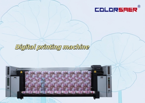 Penjualan panas Printer Langsung ke Katun & Poliester 3200mm Mesin Cetak Profesional pada Kain Gulung