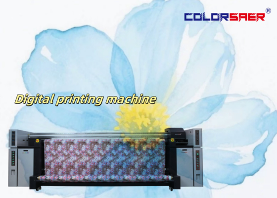 Mesin Cetak Tekstil Pakaian 8 Pcs Printhead Format Besar Mesin Cetak Sublimasi