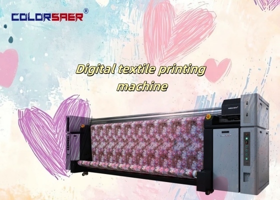 SAER 3,2m Digital Fabric Printer dengan 8 Kepala Epson CMYK
