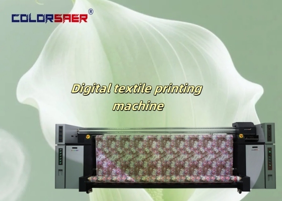 Epson Head Digital Fabric Printer Lebar 3,2m Sublimasi CMYK