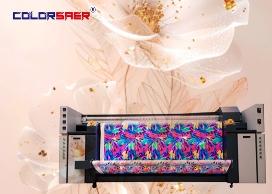 Mesin cetak kapas dan poliester tekstil digital format luas I3200 dengan tinta sublimasi dan pigmen