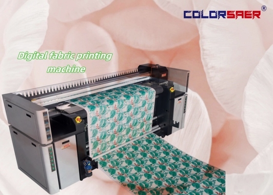 Sistem Pencetakan Tekstil Poliester & Katun Roll to Roll Format Besar COLOR SAER Fabric Plotter