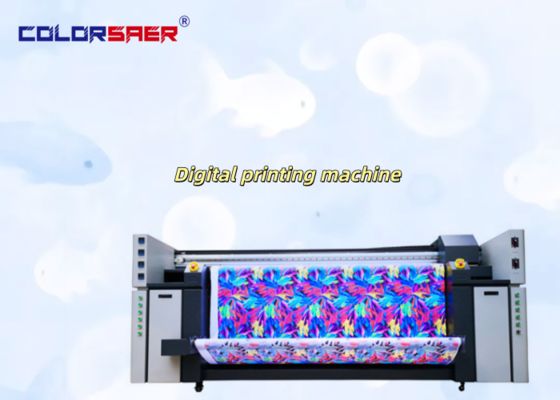 Mesin Cetak Tekstil 4 & 8 Warna Plotter Inkjet Jaminan Kualitas SAER Color untuk Kain Poliester dan Katun