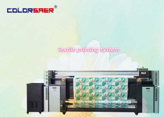 High DPI Wide Format Roll to Roll Textile Printing System 4pcs i3200 Print Head dengan harga yang kompetitif