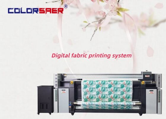 Stabil Operasi Pewarna Tekstil 2m dan 3,2m Sublimasi Printer 4 pcs & 8 pcs i3200 Print Heads Mesin Pencetakan Katun dan Polyester