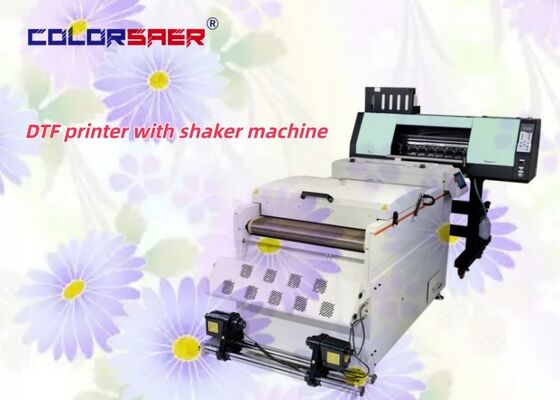 Printer DTF 60cm Full-Automatic dengan Shaker Powder Machine langsung ke film