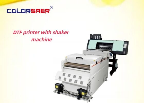 Printer DTF 60cm Full-Automatic dengan Shaker Powder Machine langsung ke film