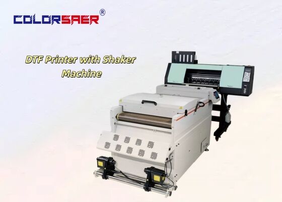 Set lengkap DTF Printer T-Shirt Tekstil Digital Mesin Pencetakan Penggunaan Langsung Dengan Mesin Shaking untuk Lebar 24 Inci