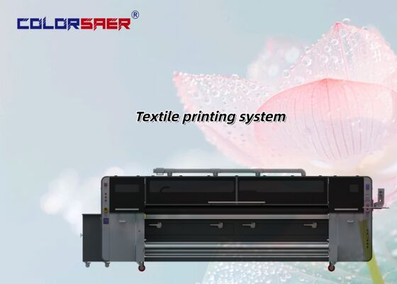 Direct to Fabric Printer Otomatis KJ4B-QL Kepala Cetak Roll-to-Roll Sistem Pencetakan Tekstil