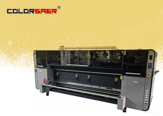 SAER KJ4B-QL Print Head Sublimation Printer dengan Roll-to-Roll Printing dan Lebar 3200mm untuk Tekstil dan Percetakan Bendera