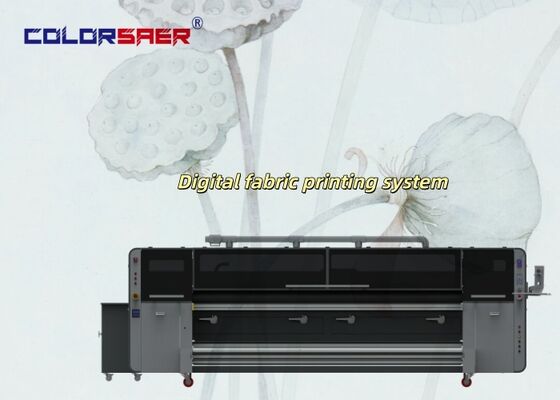 SAER Performance High Cost Harga Pabrik Model Baru 3200mm Sistem Pencetakan Tekstil Digital Format Besar