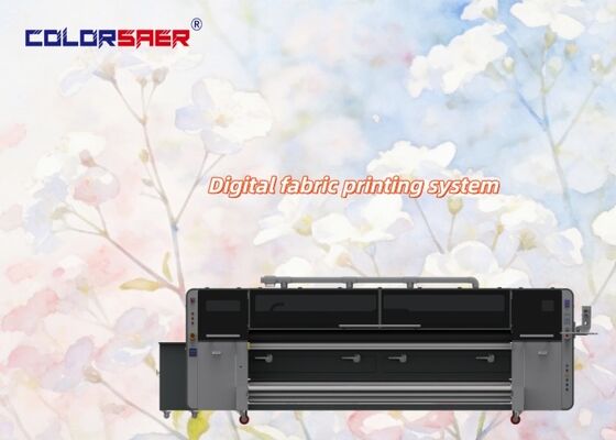 Mesin Percetakan Tekstil Digital Otomatis Cepat Kondisi Baru 3200mm Format Besar Kain Plotter Dengan Sublimasi & Pigmen Tinta