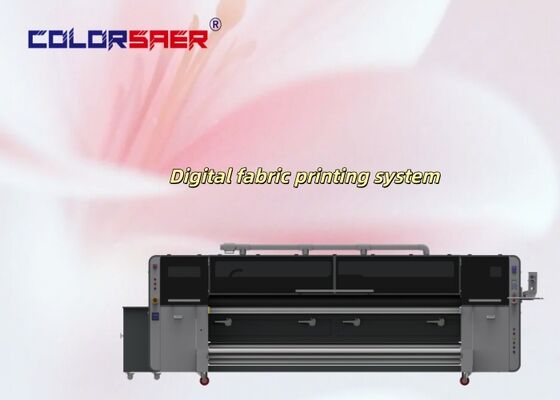 Multicolor Model Baru i3200 Print Head Inkjet Fabric Printing System 3200mm Format Besar Tekstil Plotter