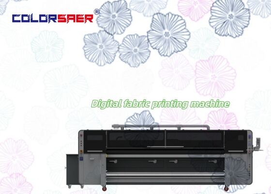 SAER High-End Format Besar 3200mm Sistem Pencetakan Tekstil Digital Fabric Plotter 4 Warna atau 8 Warna