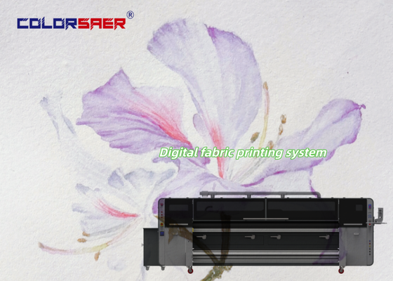 Format besar 126 Inch Industrial Grade 4pcs KJ4B-QL Print Head Digital Textile Printer untuk Kain Katun & Polyester