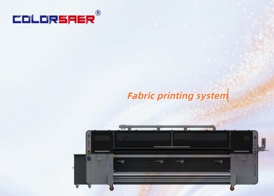 Mesin printer roll-to-roll digital resolusi tinggi dengan pemanas inframerah jauh terintegrasi untuk bahan katun dan poliester