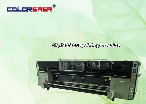 Mesin printer roll-to-roll digital resolusi tinggi dengan pemanas inframerah jauh terintegrasi untuk bahan katun dan poliester