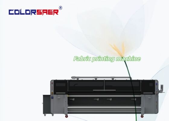 Sistem Pencetakan Kain Digital Berkecepatan Tinggi CMYK Printer Tekstil Dengan Unit Pemanas Fiksasi Mesin All-in-one