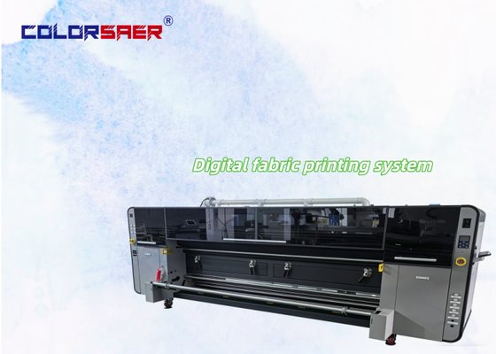 SAER 4 atau 8 warna Printer roll to roll kain digital Model baru printer tekstil dengan 4 pcs kepala cetak industri