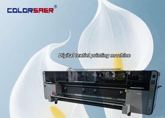 SAER High-End Lebar 3,2m Mesin Cetak Tekstil Digital Format Besar Printer Kain dengan Kepala Cetak 4 pcs KJ4B-QL