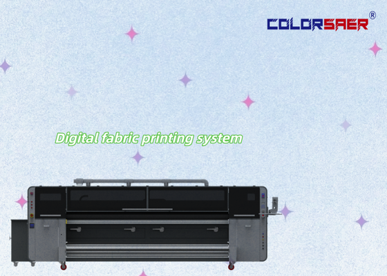 Printer Tekstil Tinta Model Baru Inovatif SAER 3200mm Dengan Pemanas Inframerah Jauh Sistem All-in-one Dengan Print Head KJ4B-QL