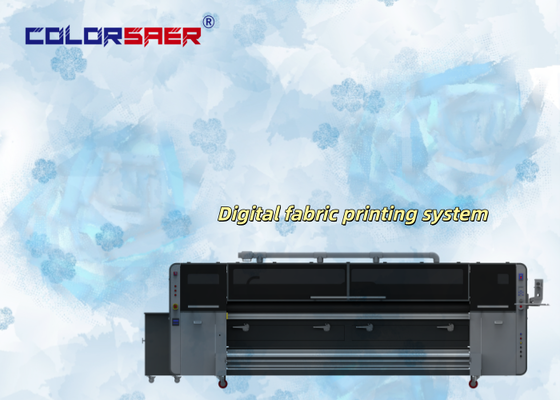 Mesin Cetak Digital Tekstil Otomatis SAER Digital 4 Warna Roll to Roll untuk Bahan Katun & Poliester