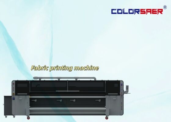 CMYK 4 warna Direct to fabric printer SAER CSR3200 ukuran besar inkjet sistem pencetakan tekstil dengan 4 kepala cetak KJ4B-QL