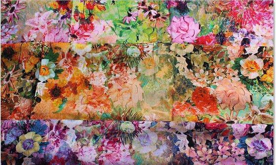 Cmyk Digital Fabric Printing Equipment 6kw Heater Power Roll Untuk Menggulung Jenis Piring